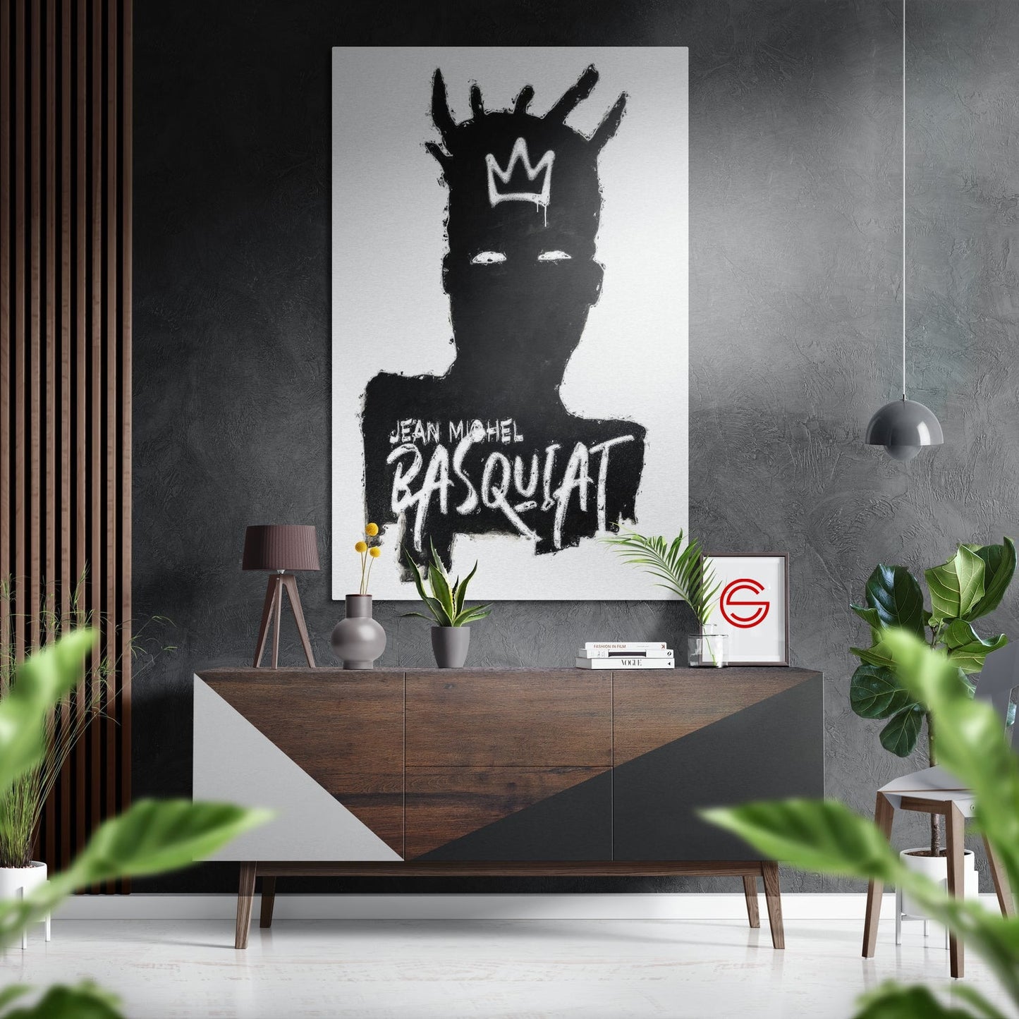 Basquiat Fırçalı Metalik Alu-Dibond