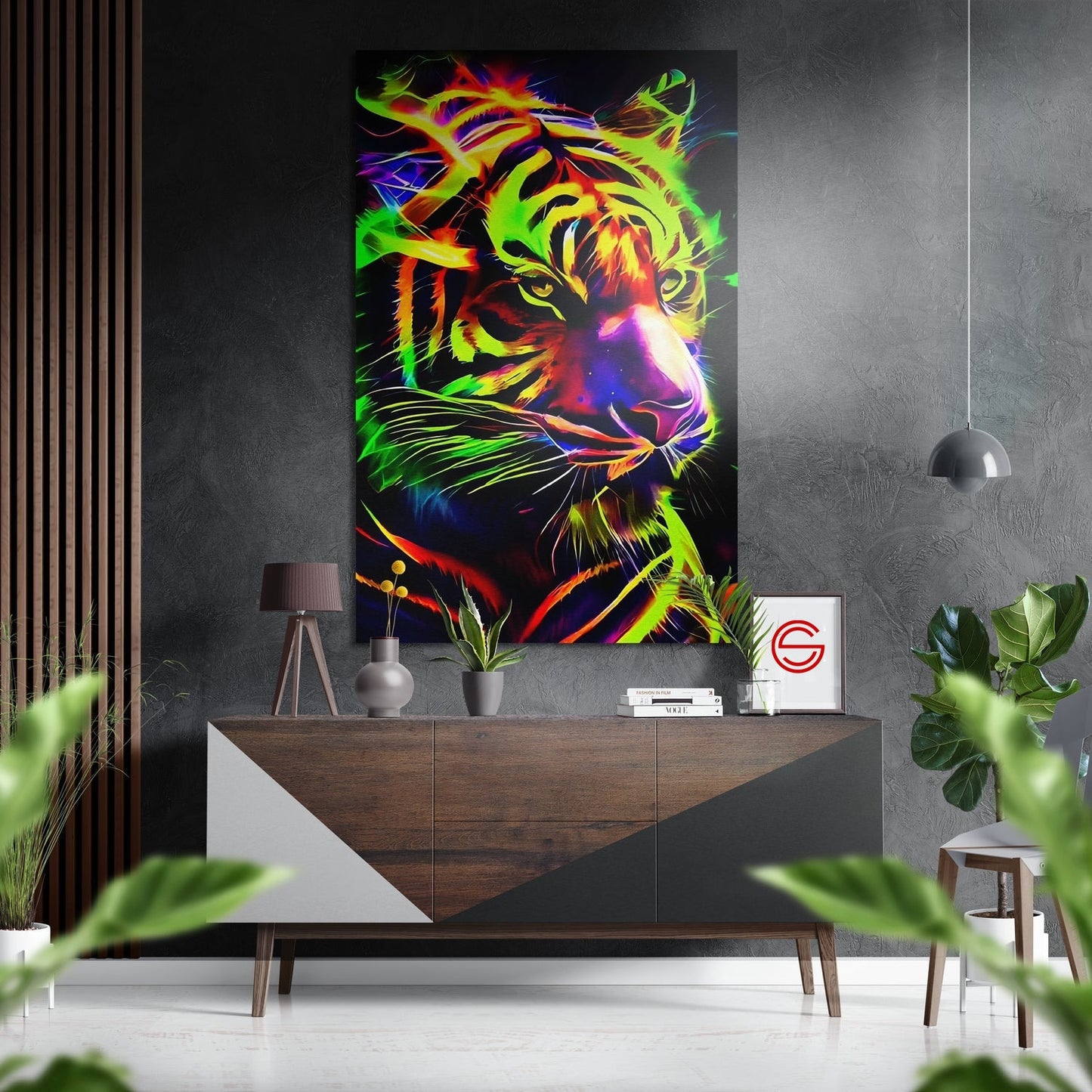 Neon Kaplan Fırçalı Metalik Alu-Dibond