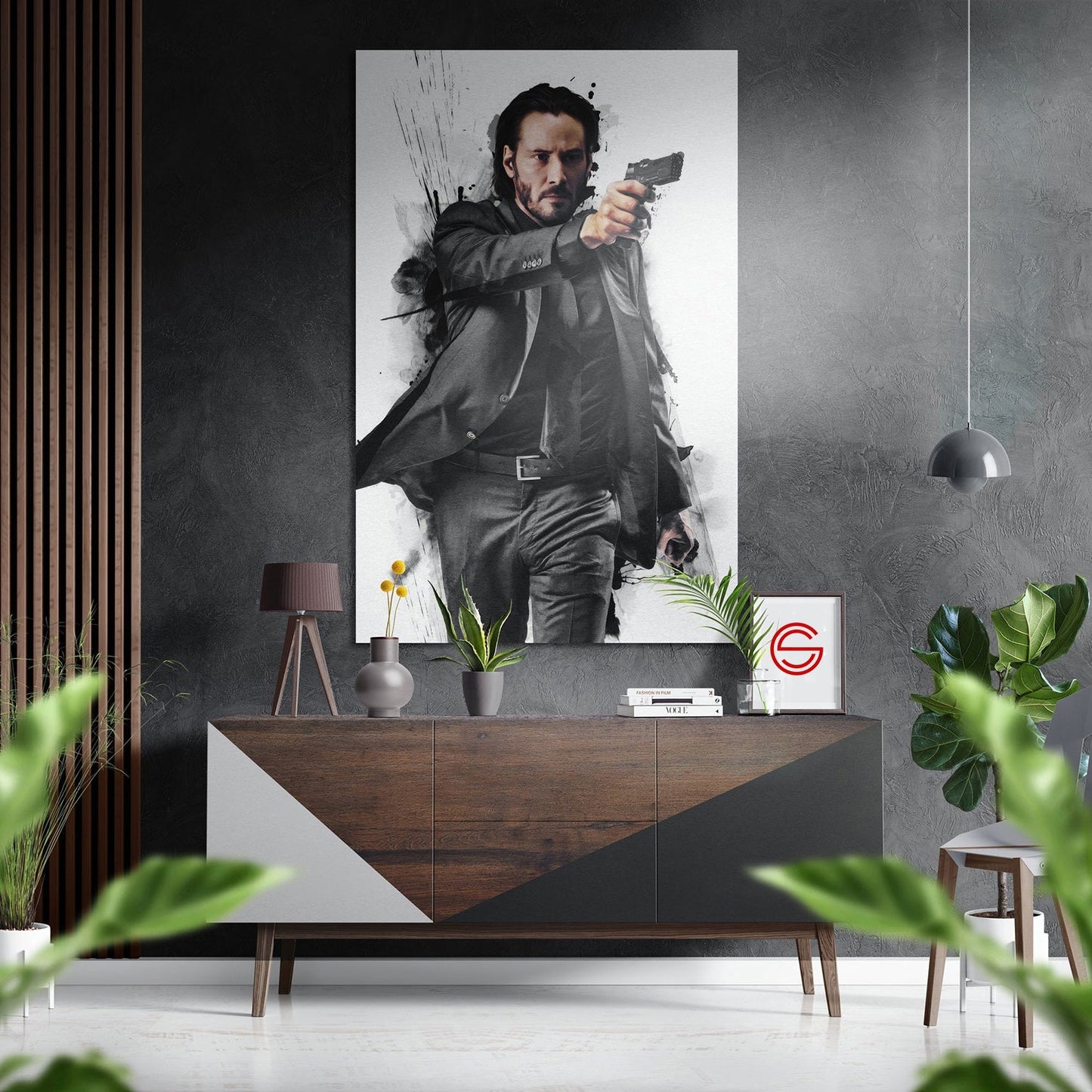 John Wick Fırçalı Metalik Alu-Dibond