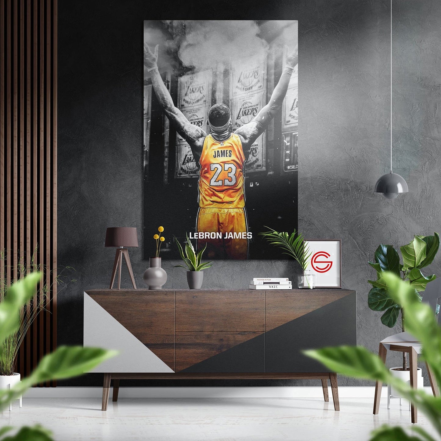Lebron James Fırçalı Metalik Alu-Dibond