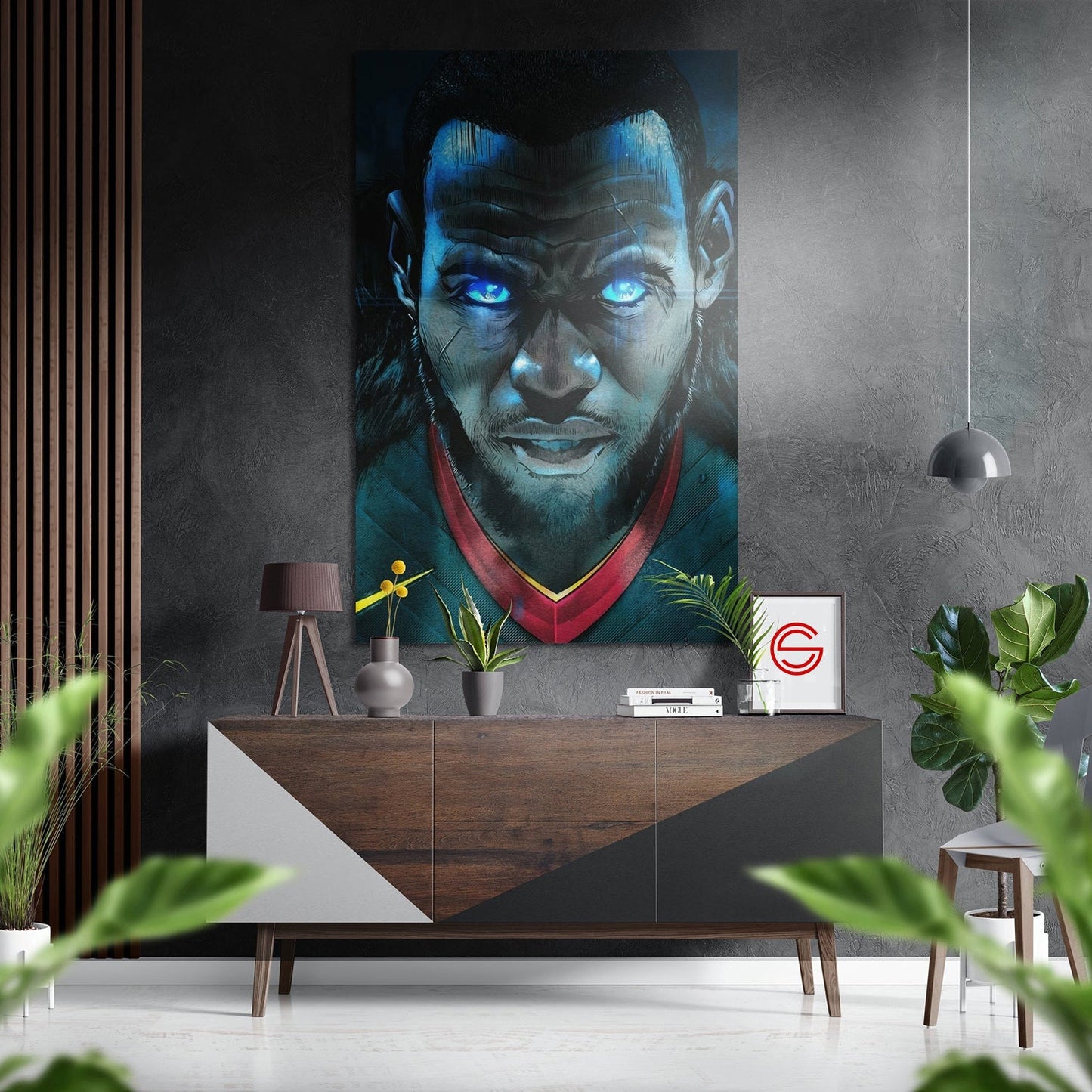 Lebron James Fırçalı Metalik Alu-Dibond