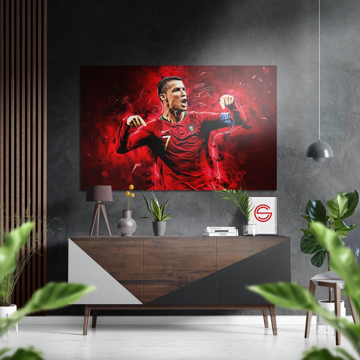 Ronaldo'Nun Fırçalı Metalik Alu-Dibond