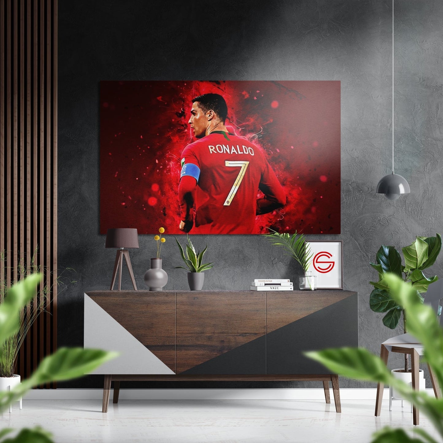 Ronaldo'Nun Fırçalı Metalik Alu-Dibond