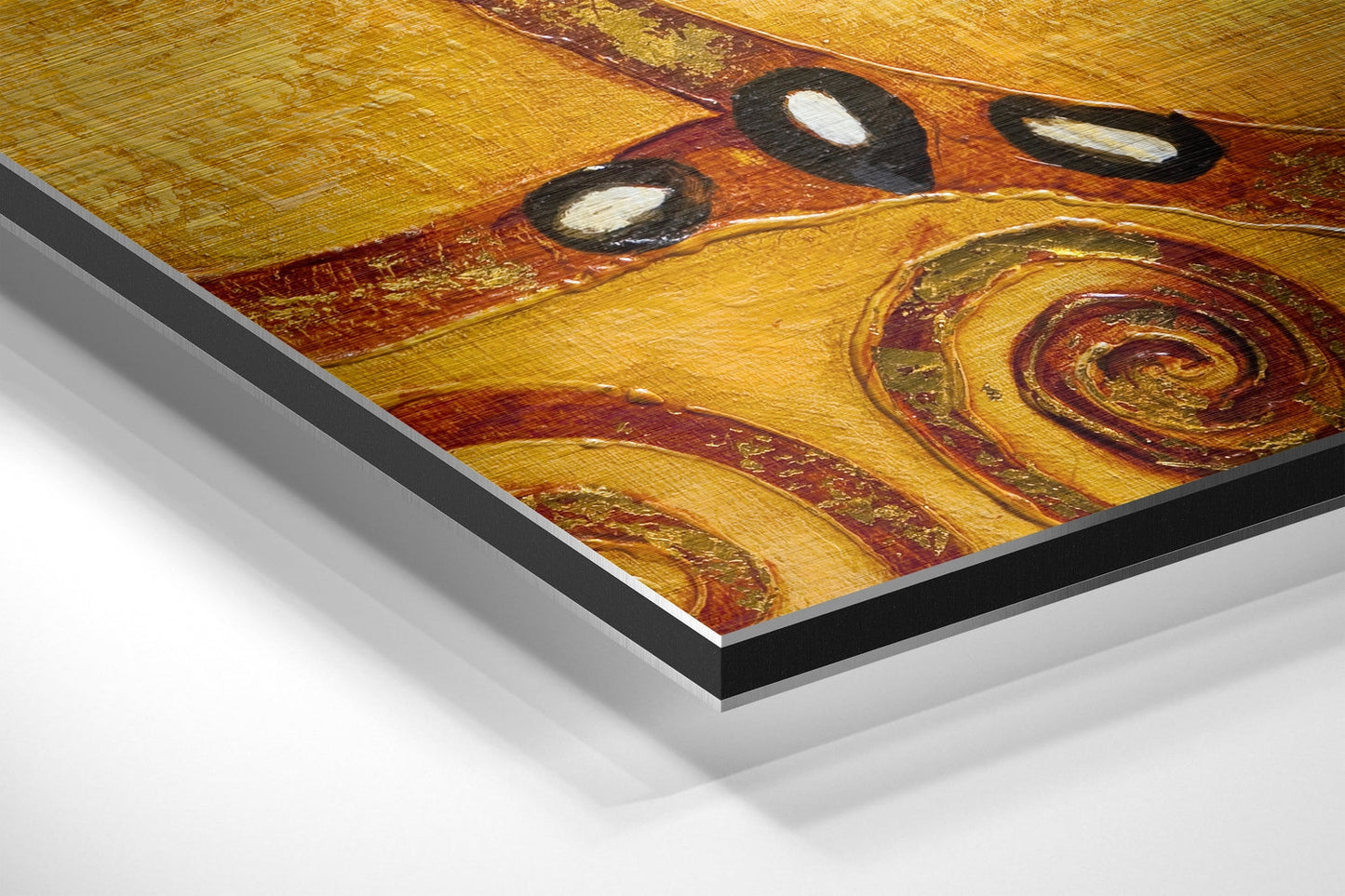 Klimt'In Hayat Ağacı Fırçalı Metalik Alu-Dibond
