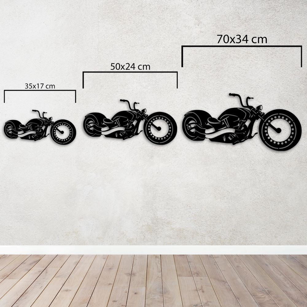 Free Spirit: Chopper Motorcycle Metal Painting