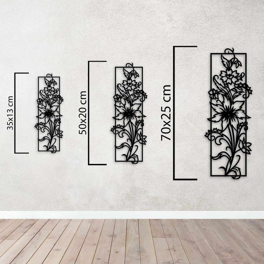 Flower of Elegance Metal Painting