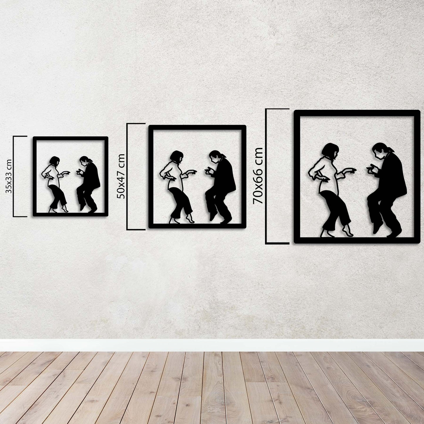 Black Dance – Cult Squares Series Metal Painting