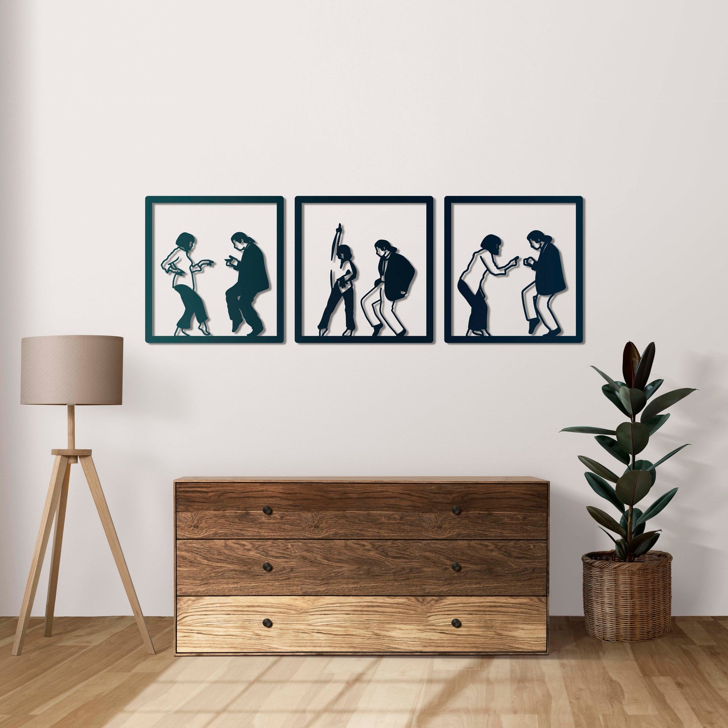 Black Dance – Cult Squares Series Metal Painting