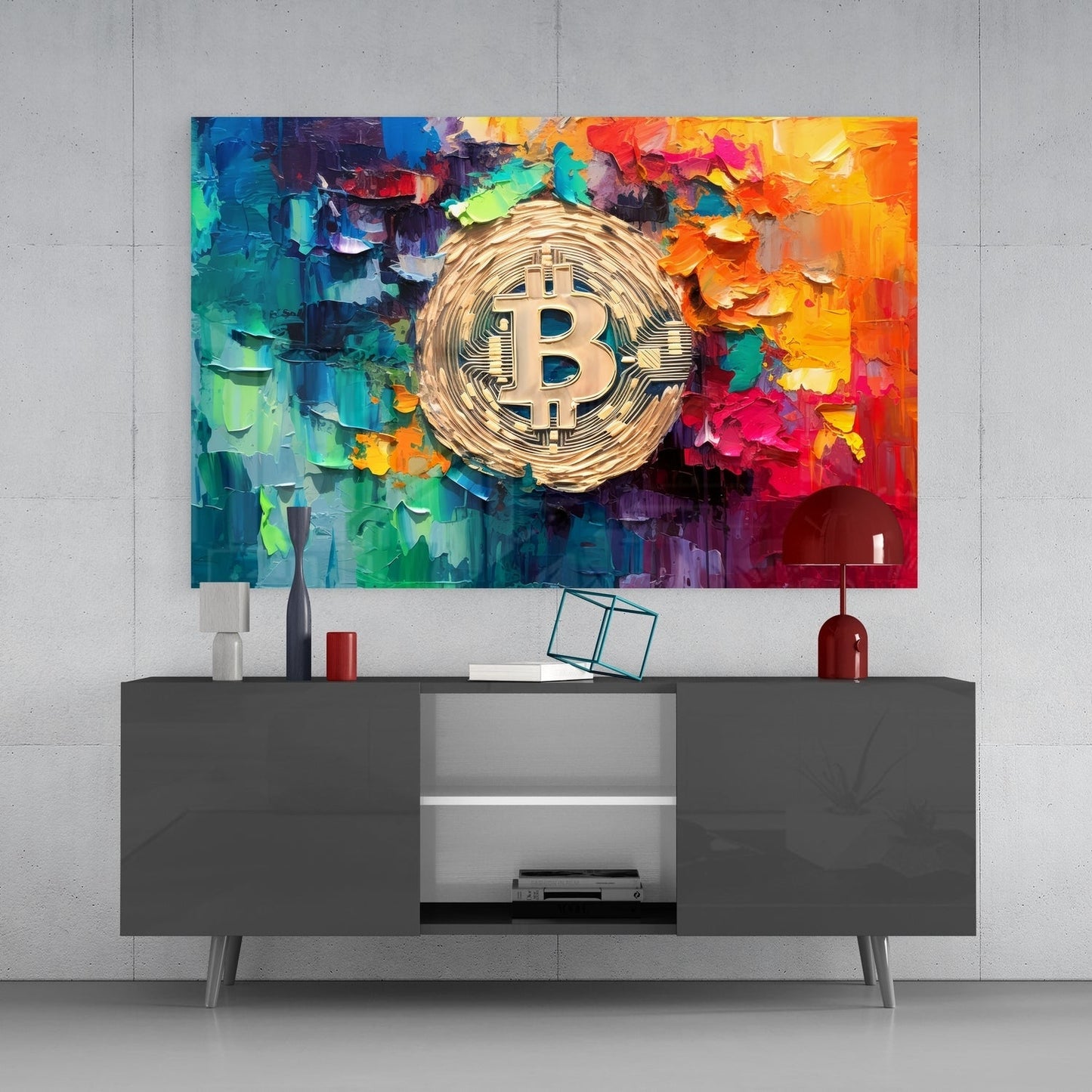Bitcoin Cam Tablo || Tasarımcı Koleksiyonu