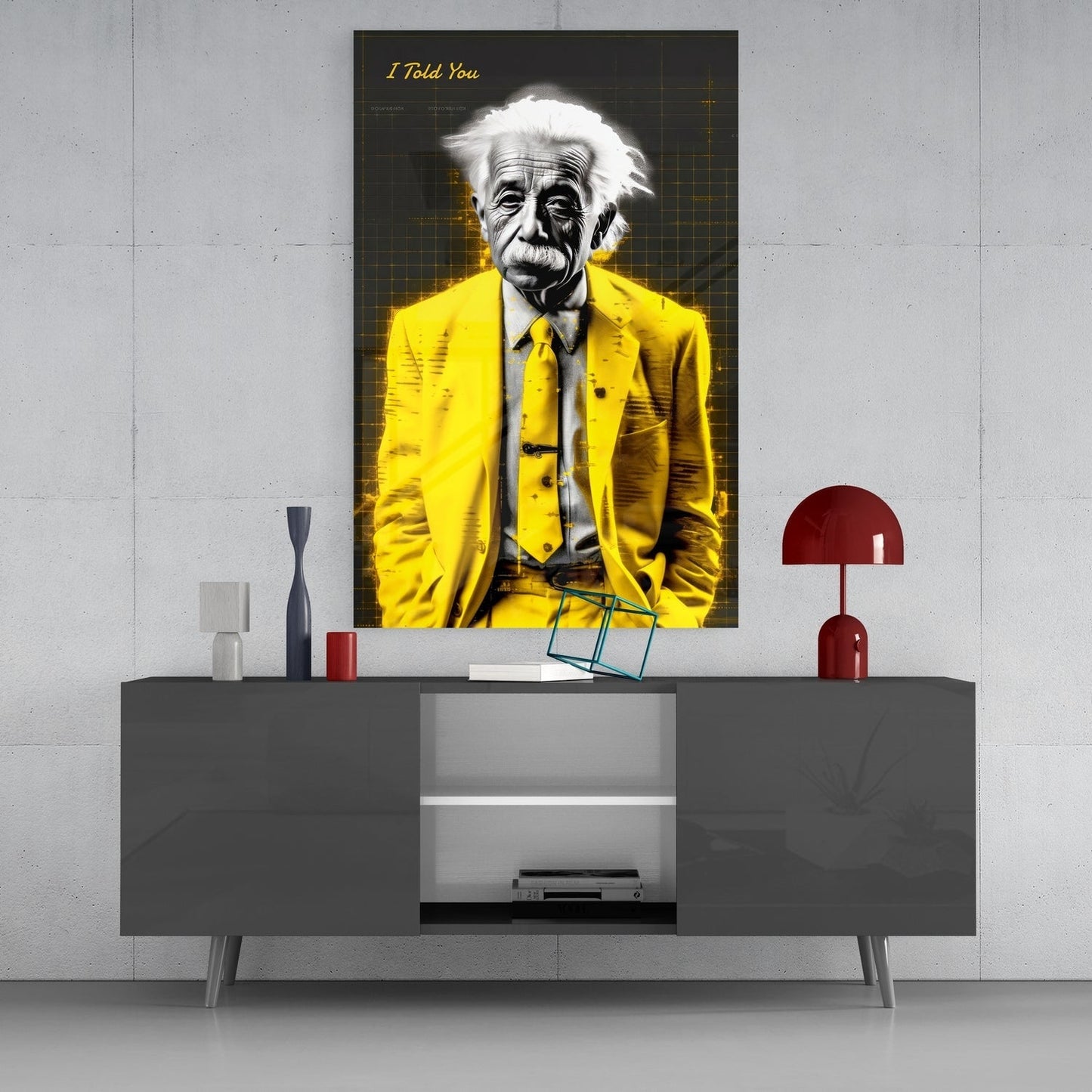 Sana Söyledim - Einstein Cam Tablo || Tasarımcı Koleksiyonu