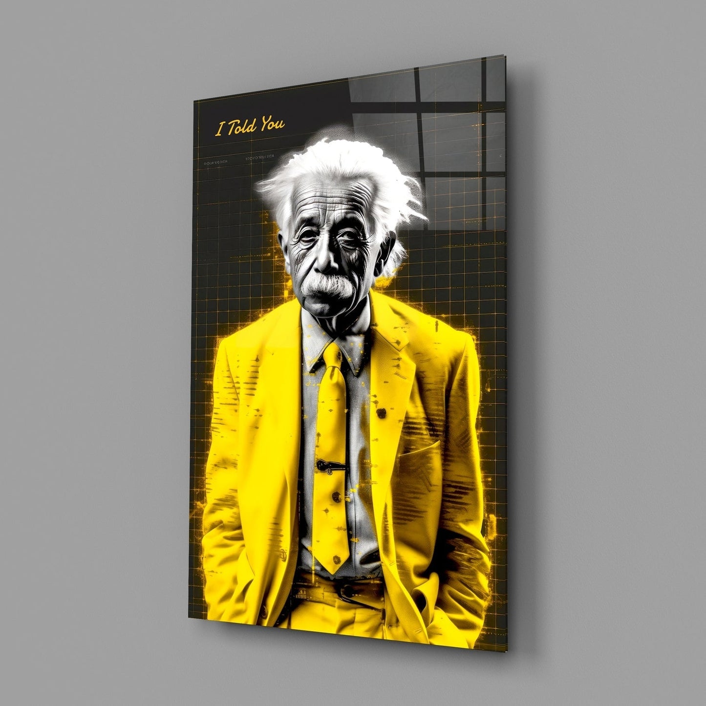 Sana Söyledim - Einstein Cam Tablo || Tasarımcı Koleksiyonu