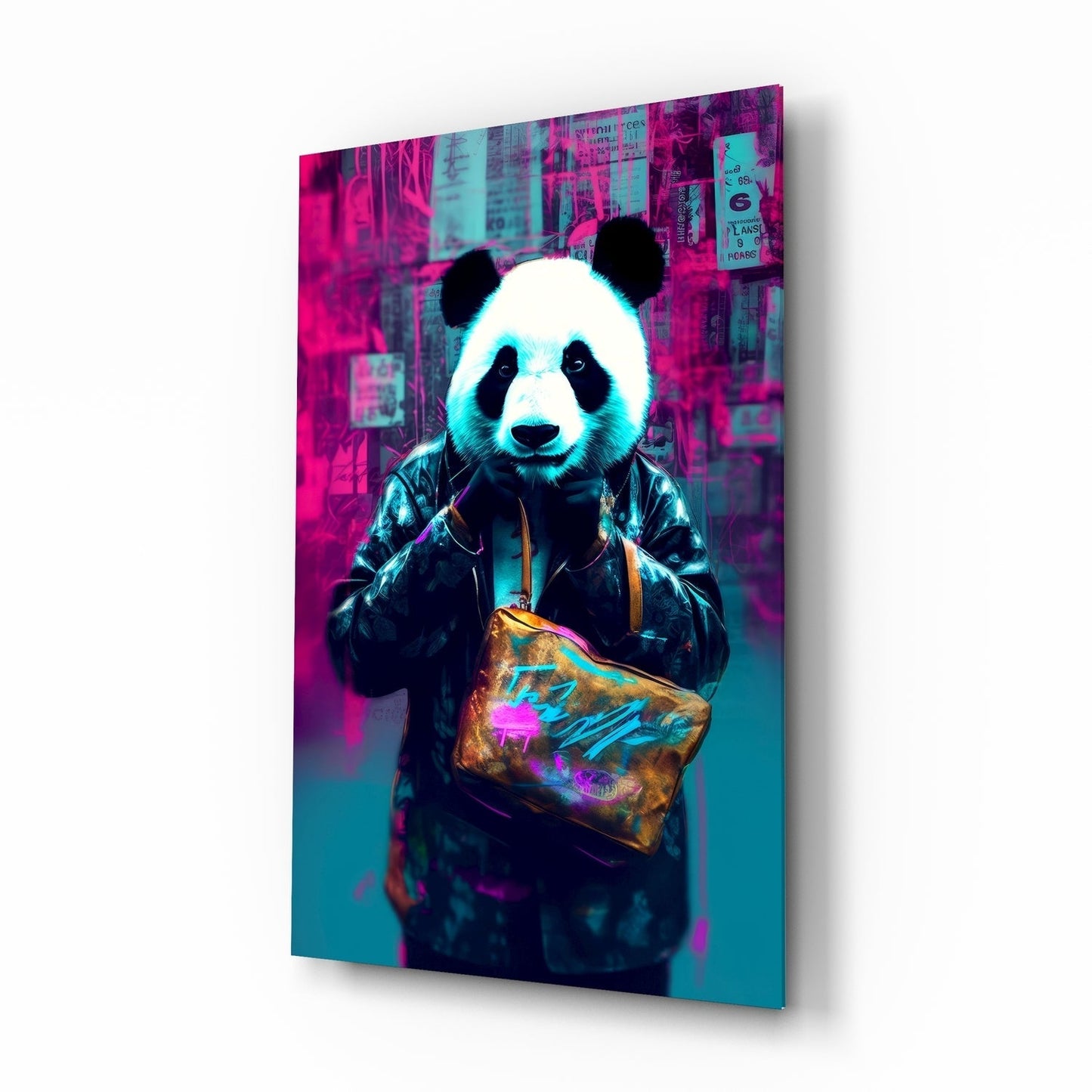 Alışveriş Panda Cam Tablo || Tasarımcı Koleksiyonu
