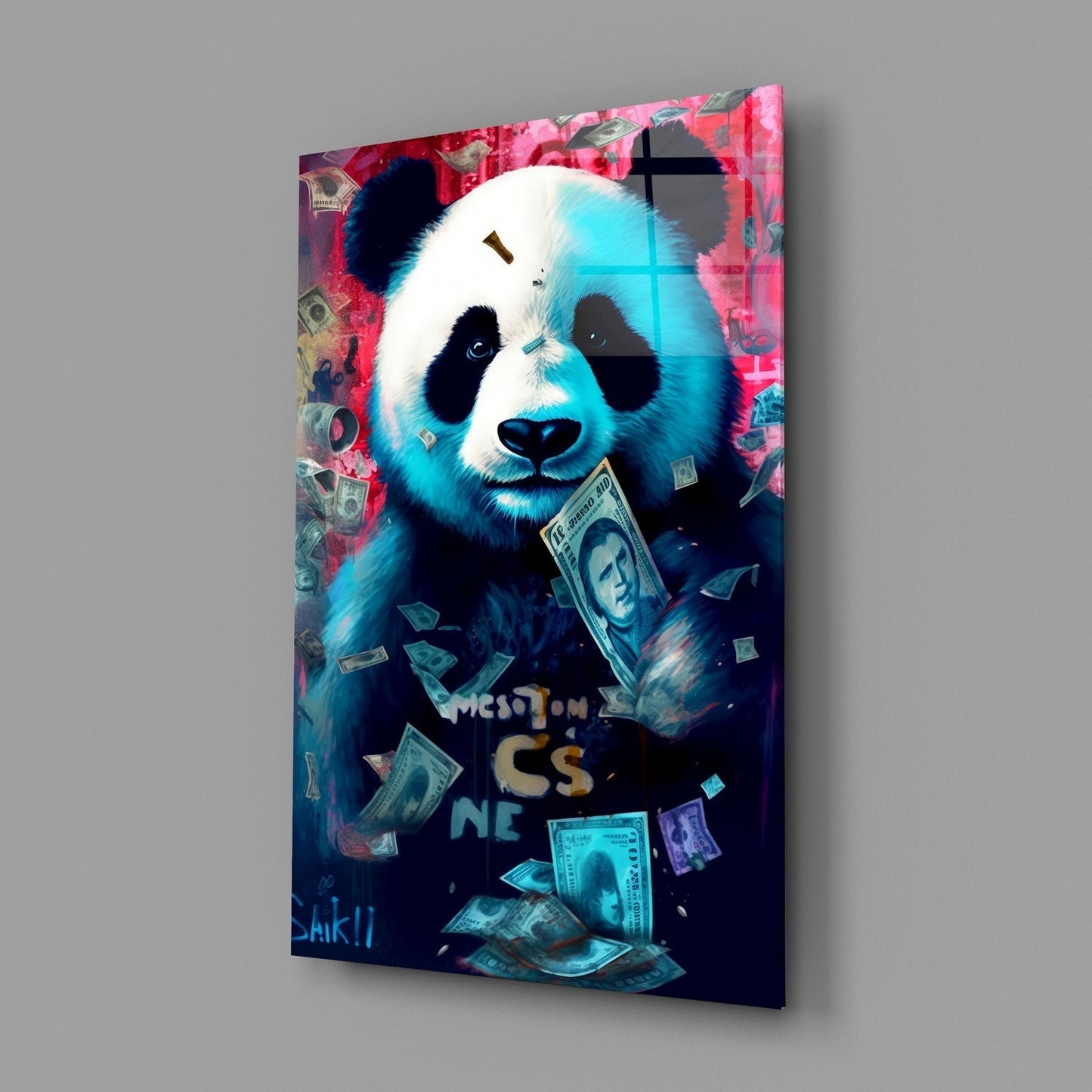 Zengin Panda Cam Tablo || Tasarımcı Koleksiyonu