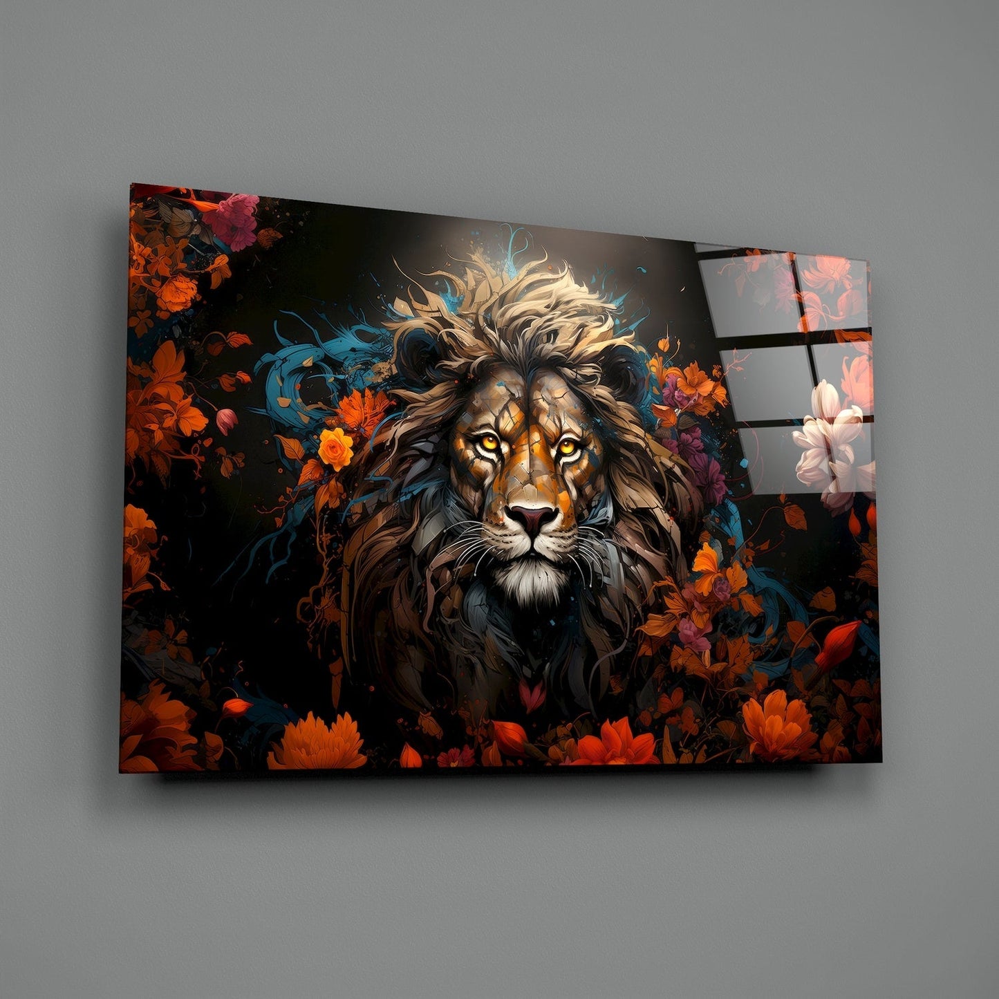 Aslan Cam Tablo || Tasarımcı Koleksiyonu