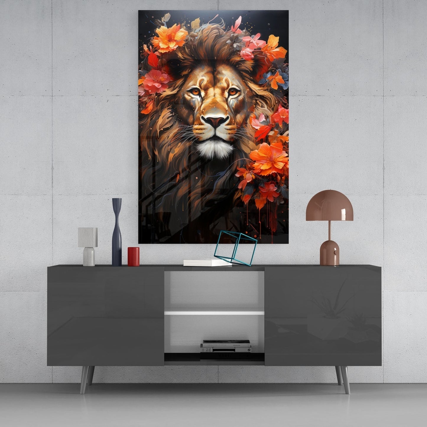 Aslan Cam Tablo || Tasarımcı Koleksiyonu