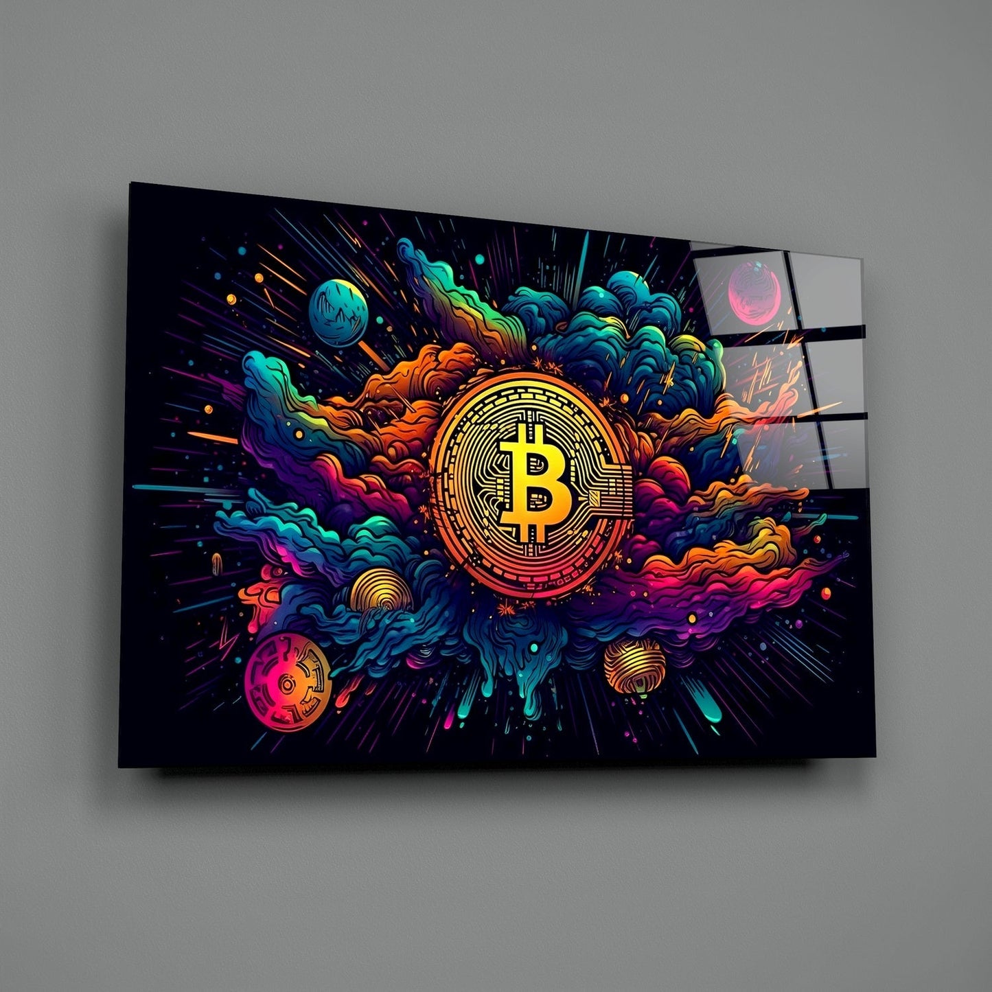 Bitcoin Cam Tablo || Tasarımcı Koleksiyonu