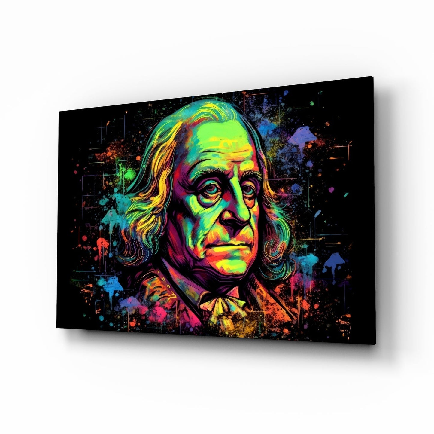 Benjamin Franklin Cam Tablo || Tasarımcı Koleksiyonu