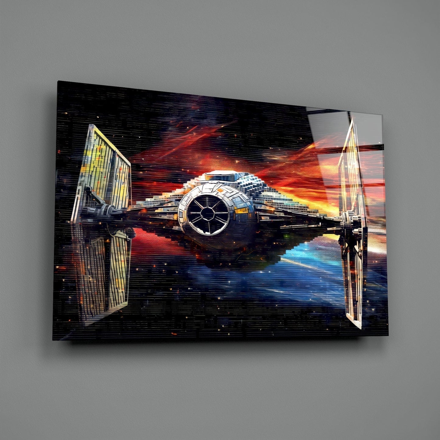 Tie Fighter Cam Tablo || Tasarımcı Koleksiyonu