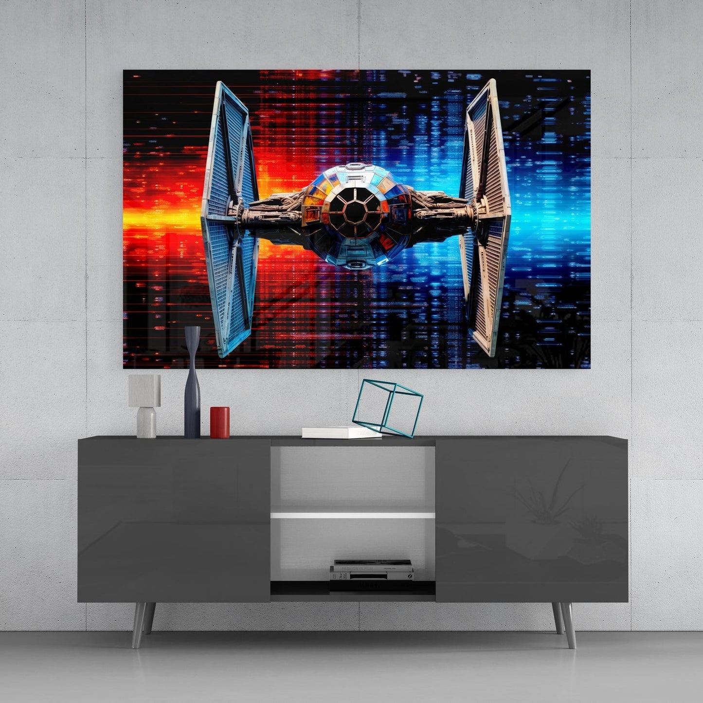 Tie Fighter Cam Tablo || Tasarımcı Koleksiyonu