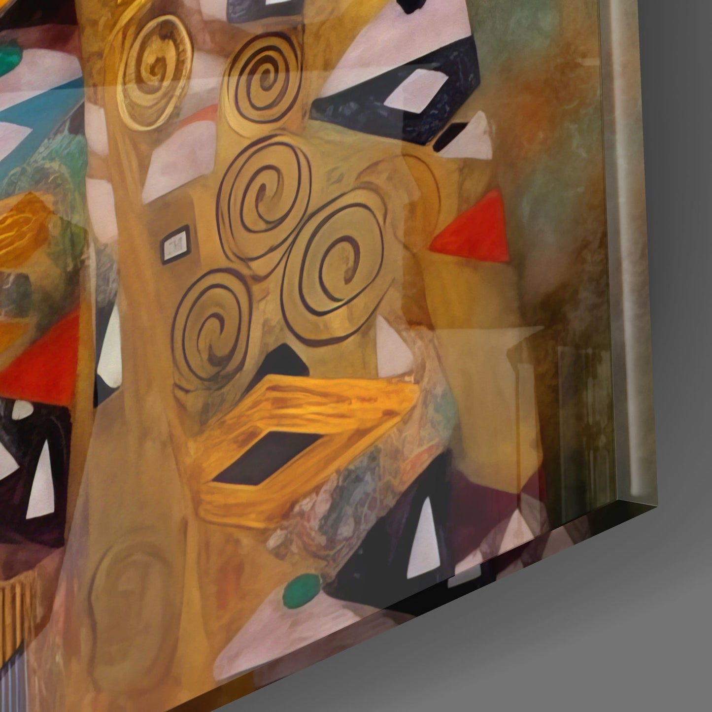 Klimt Tarzı Cam Tablo || Tasarımcı Koleksiyonu