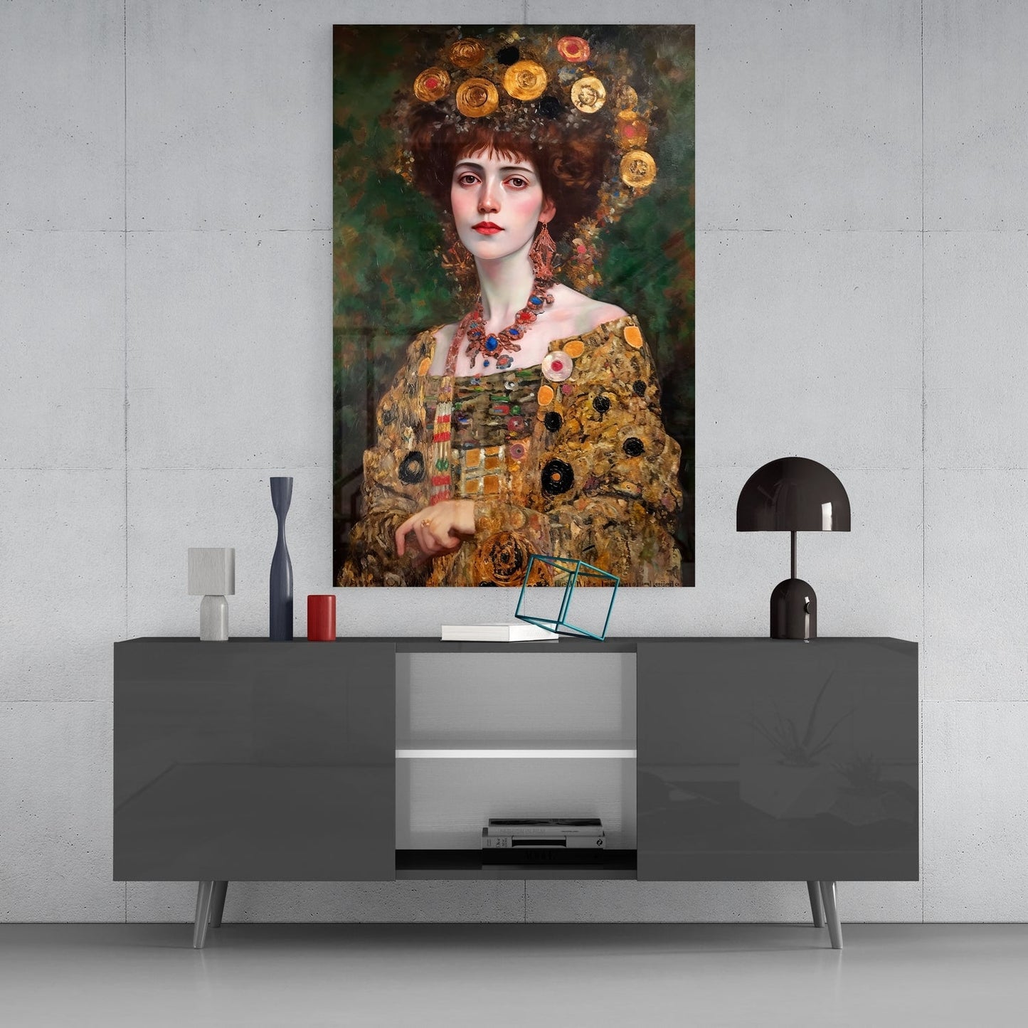 Klimt Tarzı Cam Tablo || Tasarımcı Koleksiyonu
