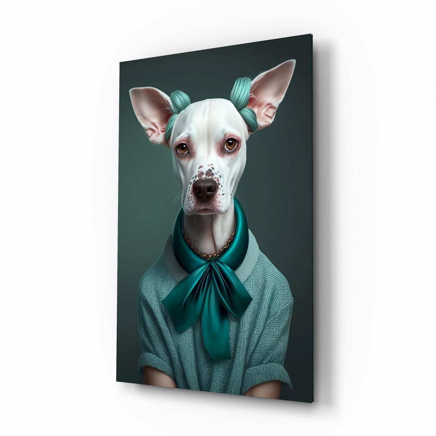 Köpek Vogue'U Cam Tablo