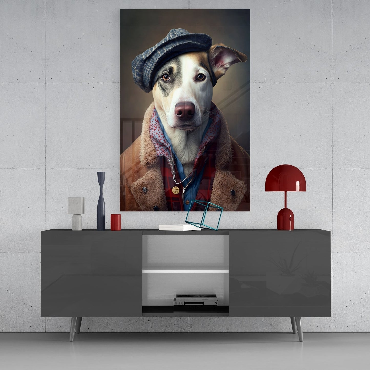 Köpek Vogue'U Cam Tablo