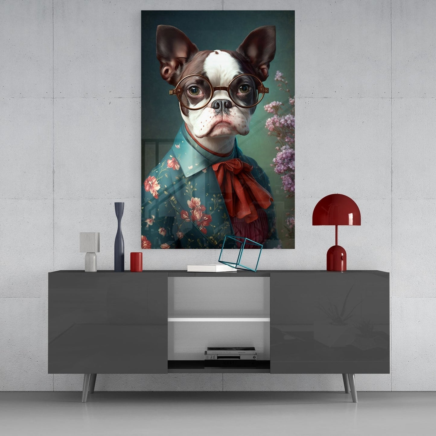 Köpek Vogue'U Cam Tablo