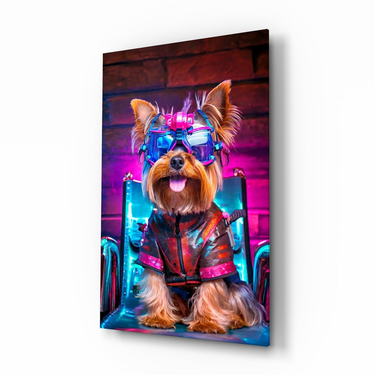 Kalça Köpeği Cam Tablo