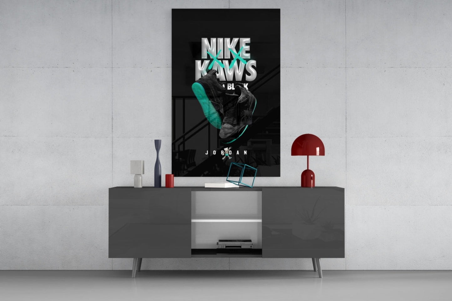 Kara Kaws Cam Tablo || Tasarımcı Koleksiyonu