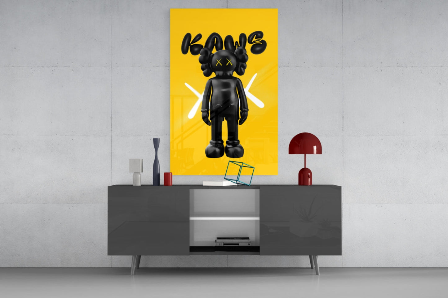 Kaws Cam Tablo || Tasarımcı Koleksiyonu