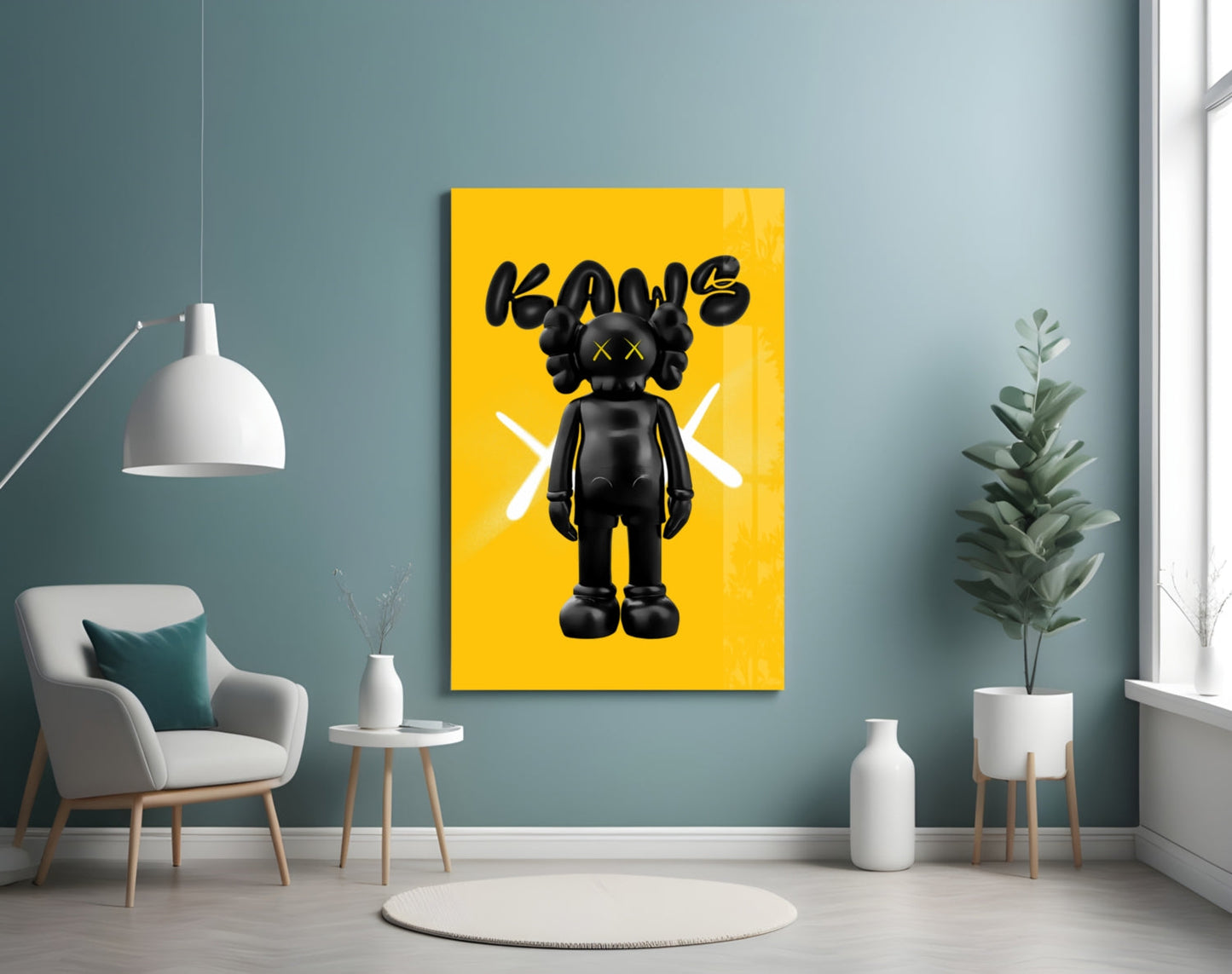 Kaws Cam Tablo || Tasarımcı Koleksiyonu