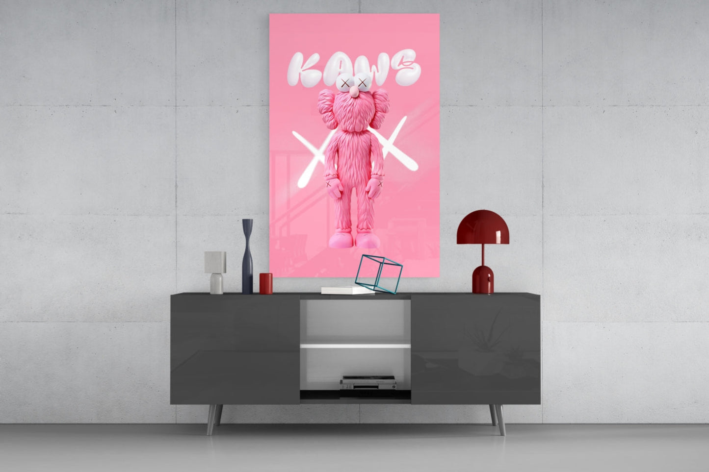 Kaws Cam Tablo || Tasarımcı Koleksiyonu