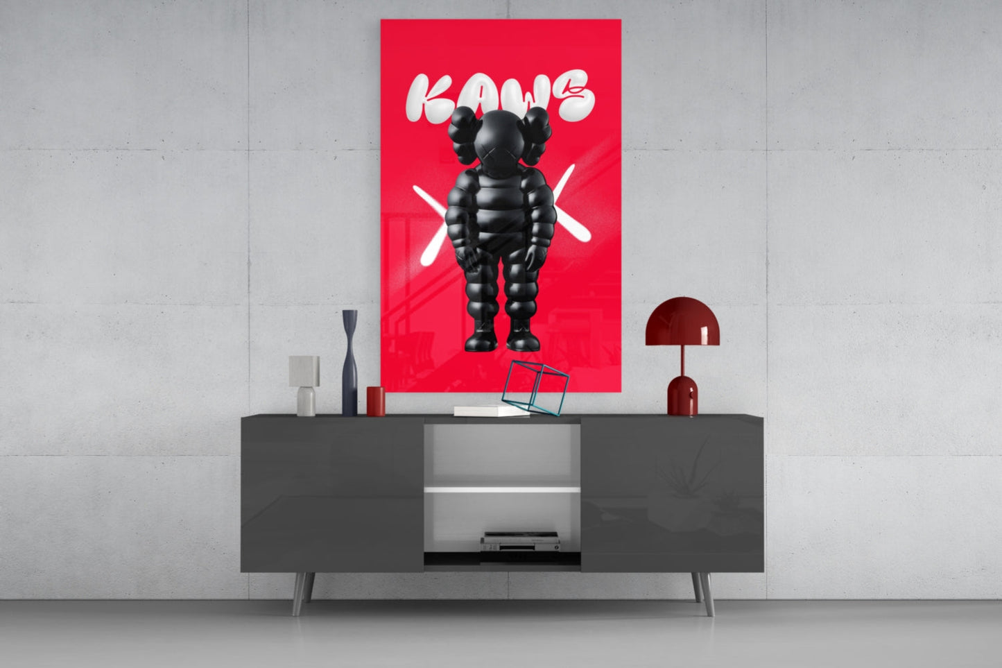 Kaws Cam Tablo || Tasarımcı Koleksiyonu