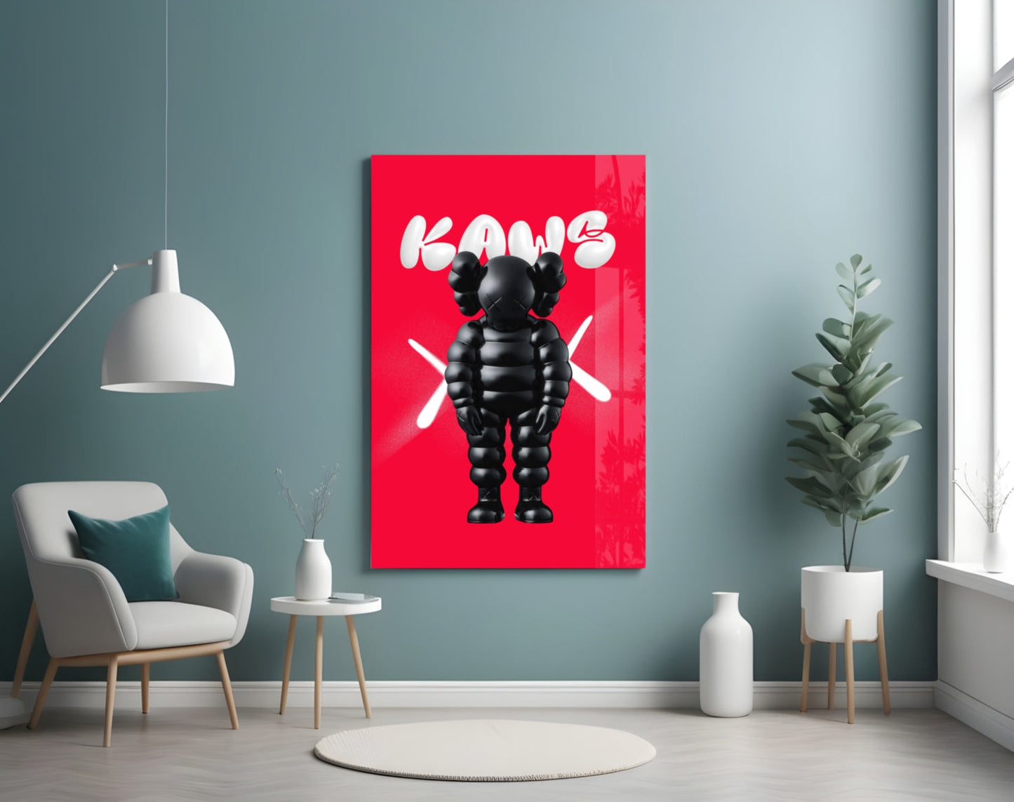 Kaws Cam Tablo || Tasarımcı Koleksiyonu