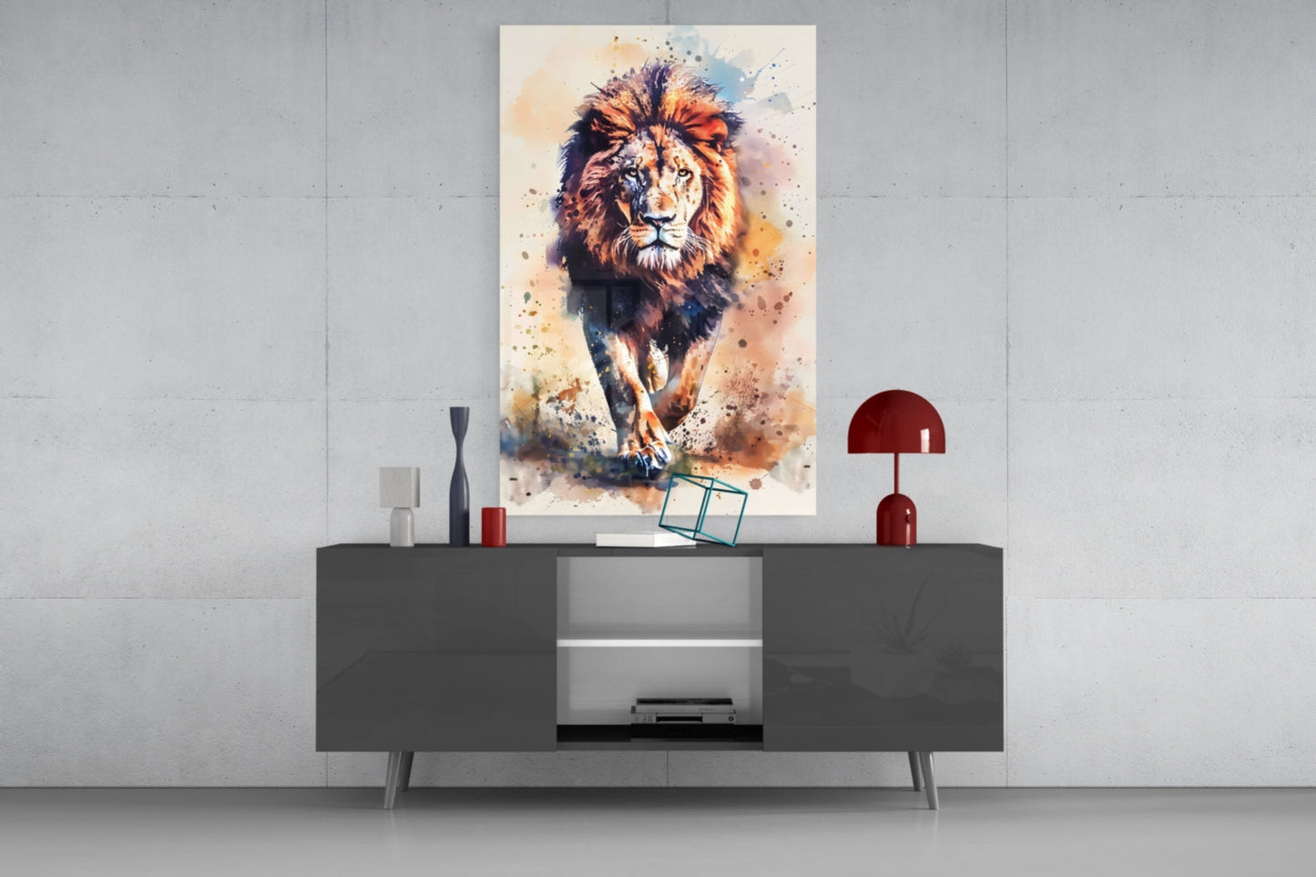 Aslan Cam Tablo || Tasarımcı Koleksiyonu