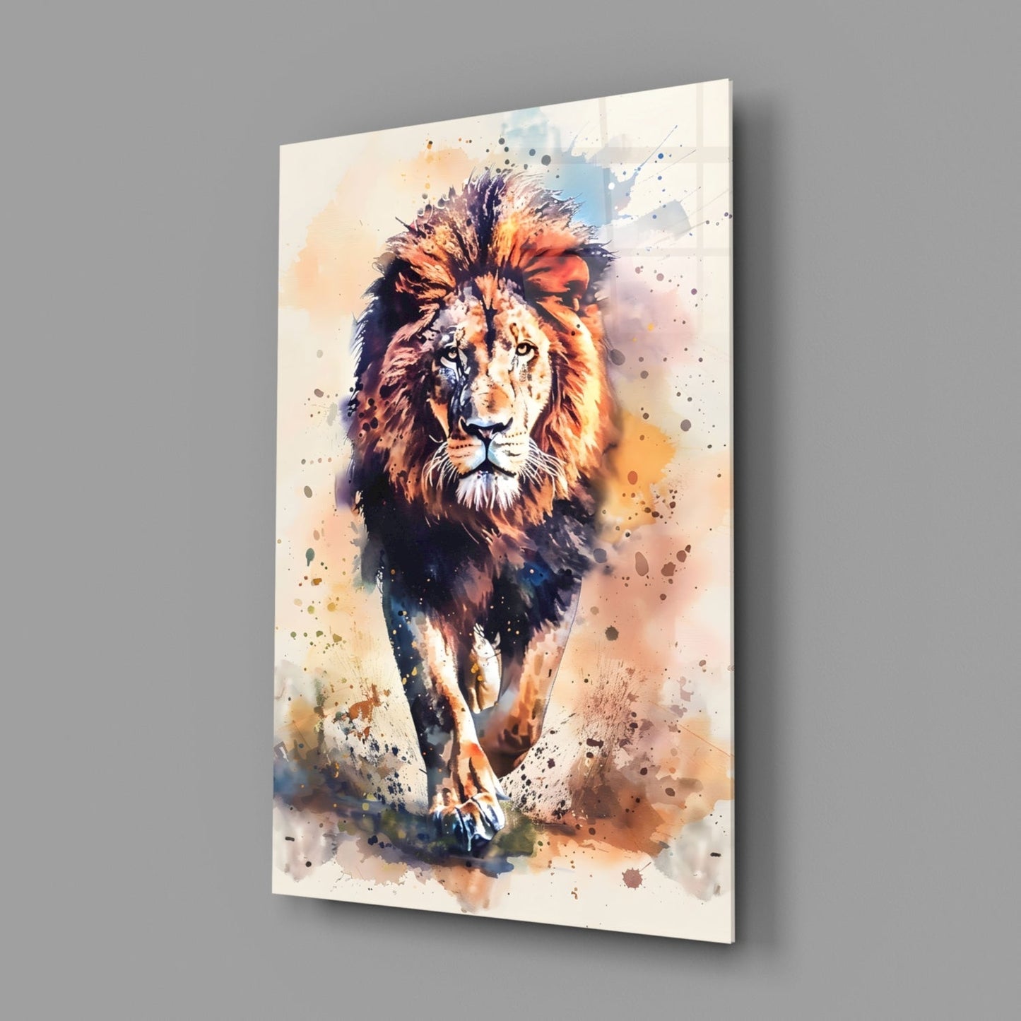 Aslan Cam Tablo || Tasarımcı Koleksiyonu