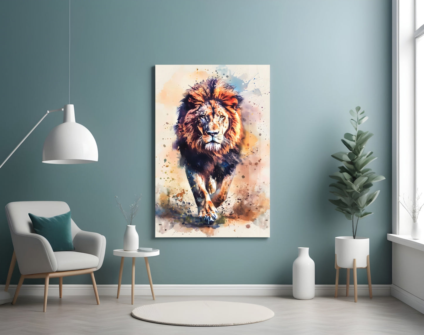 Aslan Cam Tablo || Tasarımcı Koleksiyonu