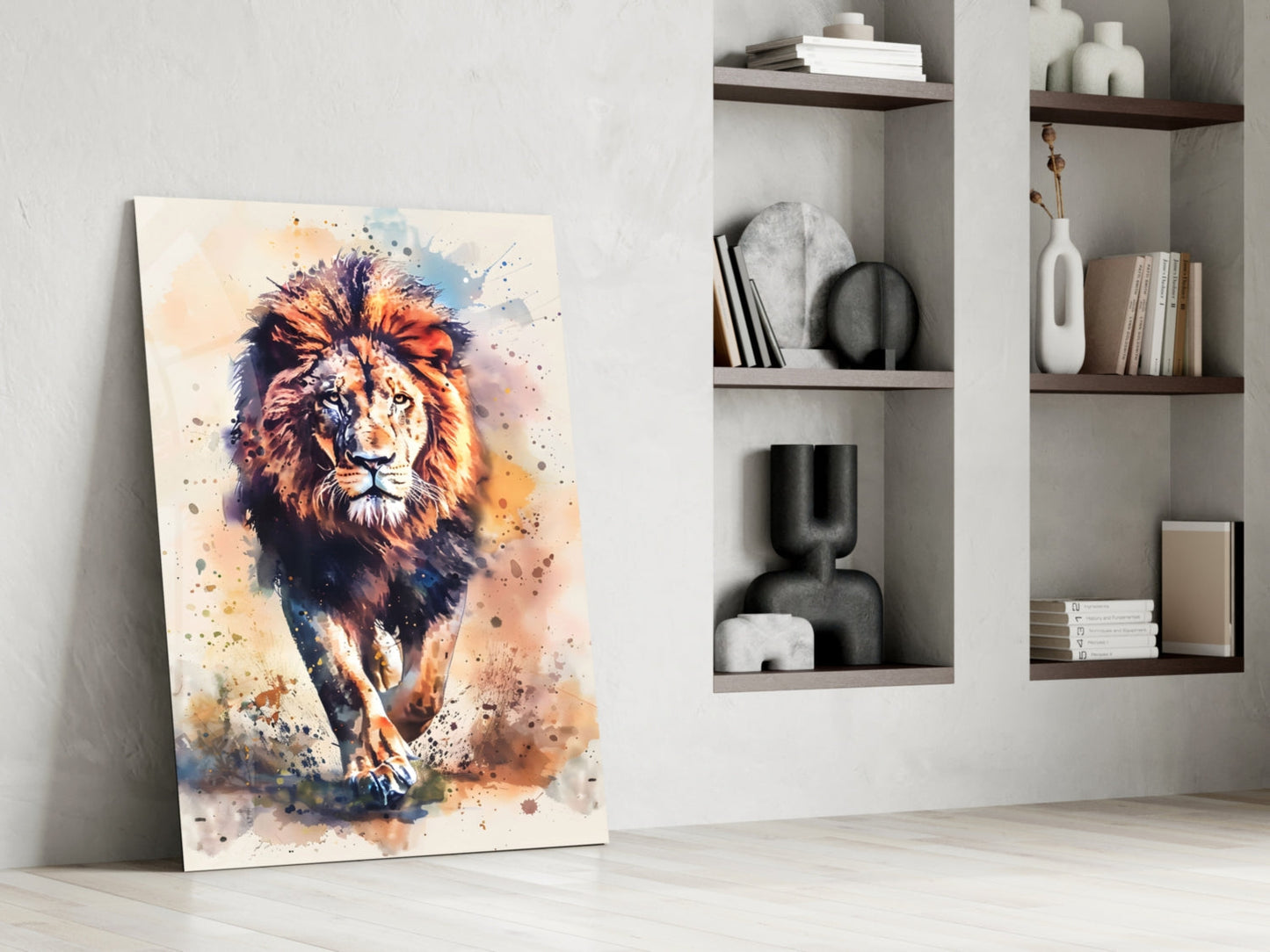 Aslan Cam Tablo || Tasarımcı Koleksiyonu