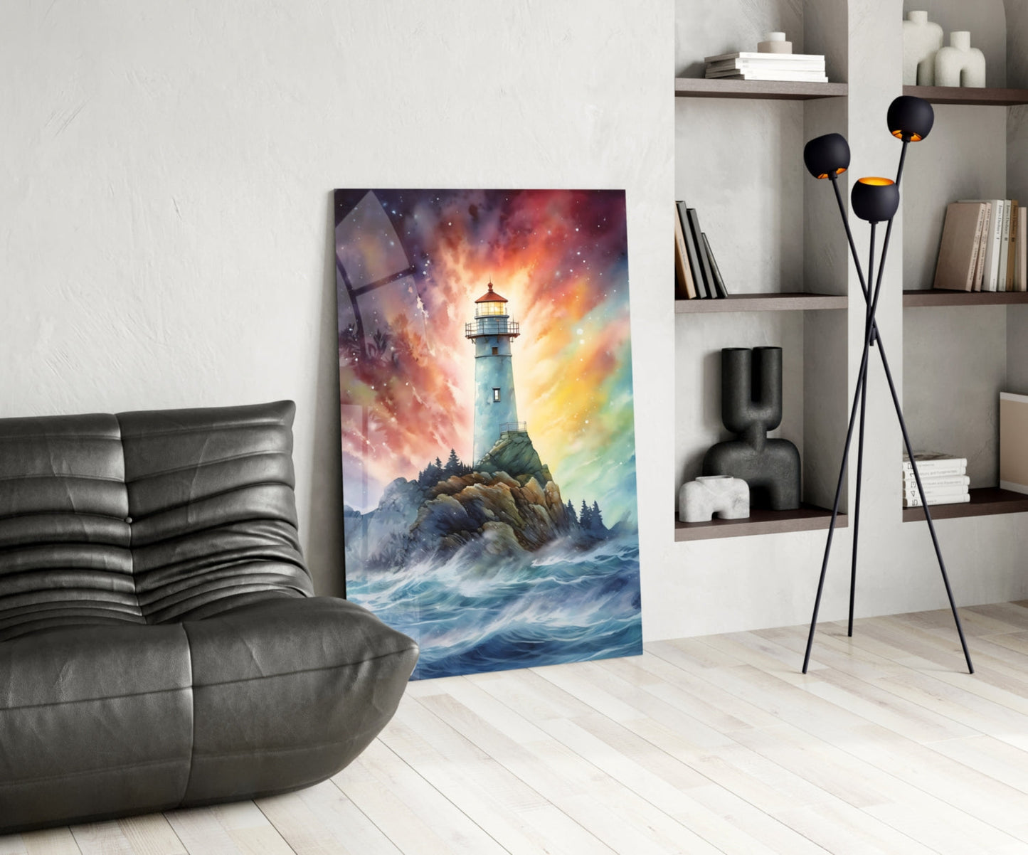 Deniz Feneri Cam Tablo || Tasarımcı Koleksiyonu