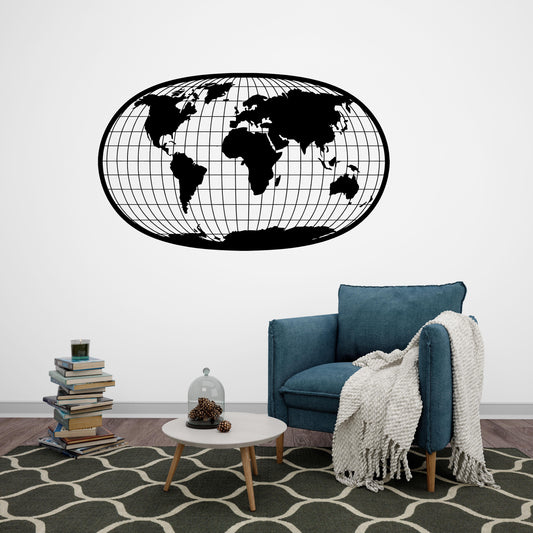 Global Perspective – Metal World Map Wall Decor