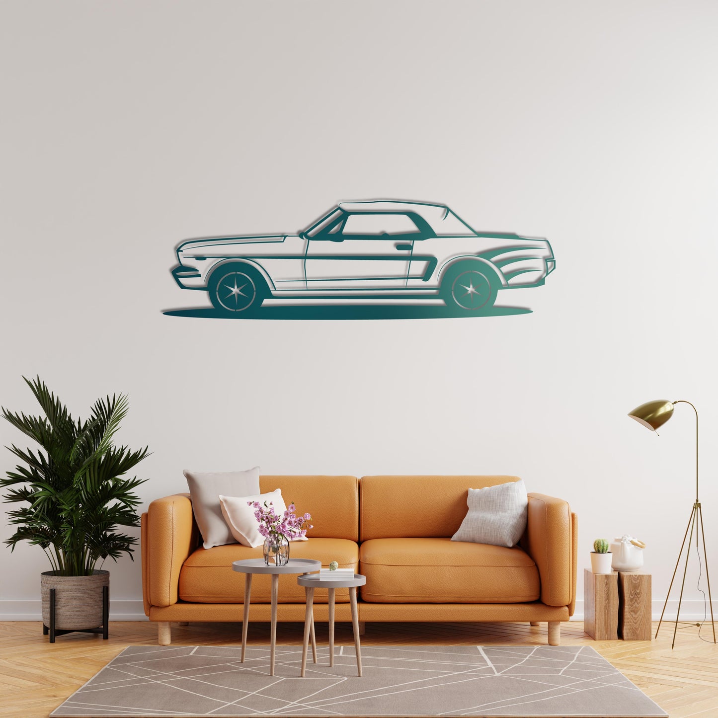 Klasik Mustang – Araba Metal Tablo