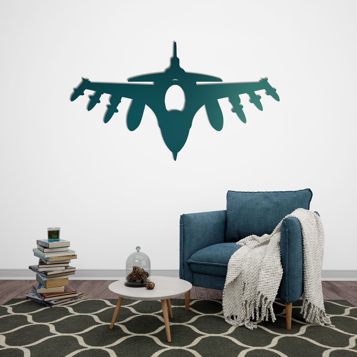 Fighter Plane – Metal Painting