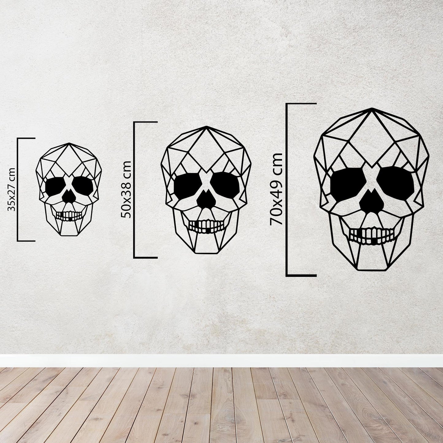 Geometric Skull – Metal Painting