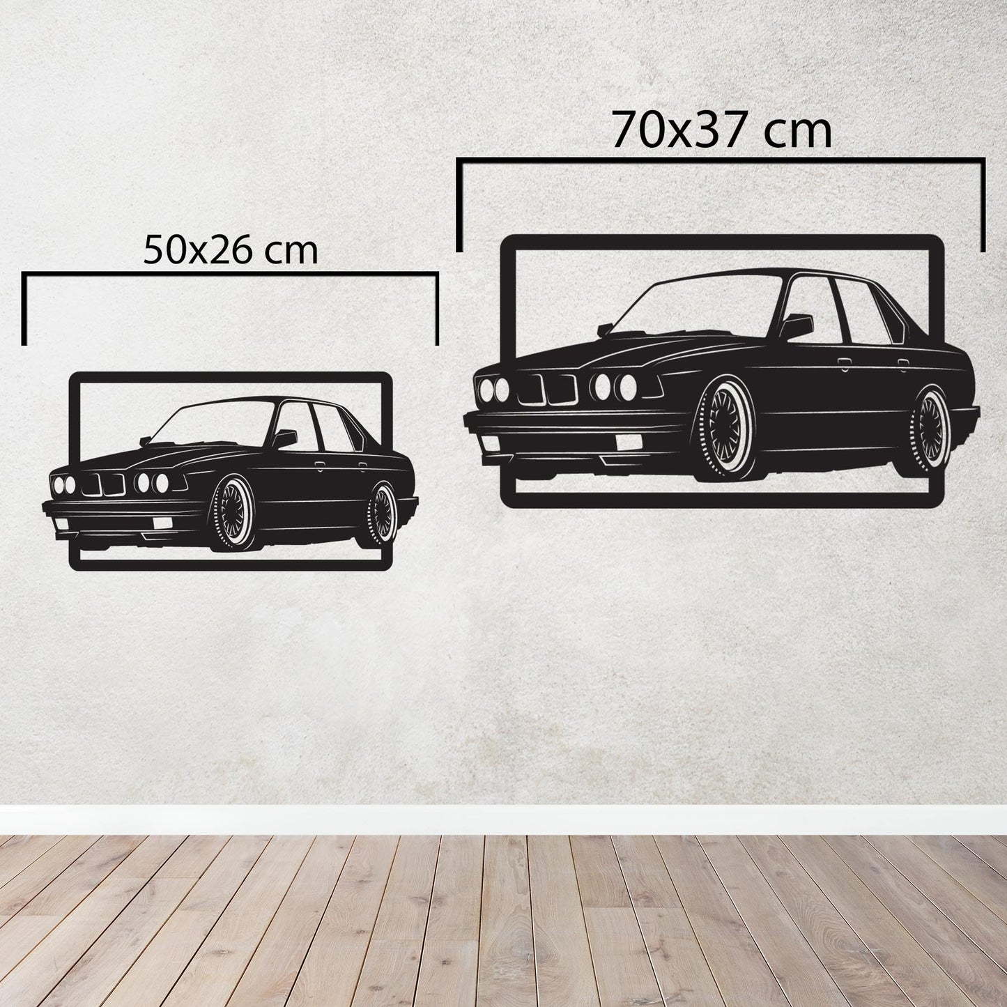 Klasik BMW E30 – Araba Metal Tablo