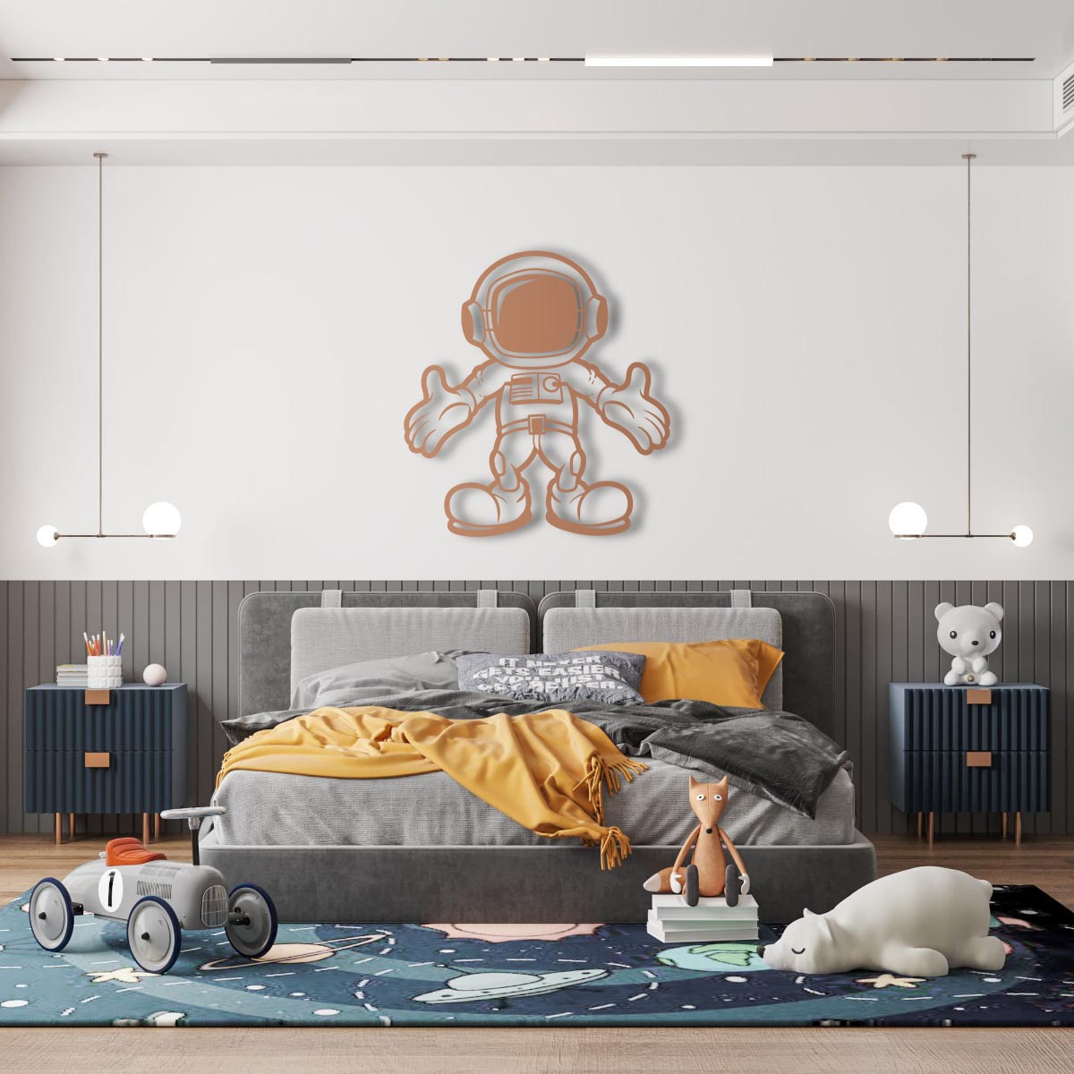 Space Wrap Metal Painting