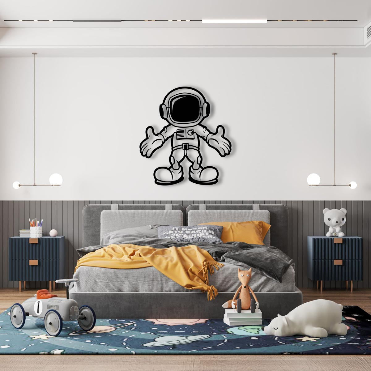 Space Wrap Metal Painting