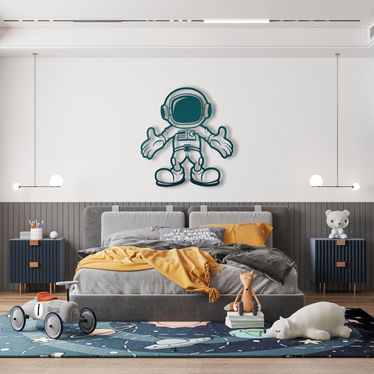 Space Wrap Metal Painting
