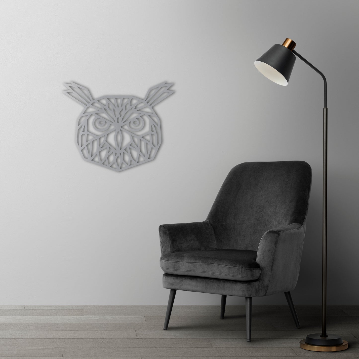 Gece Muhafızı Baykuş Metal Tablo