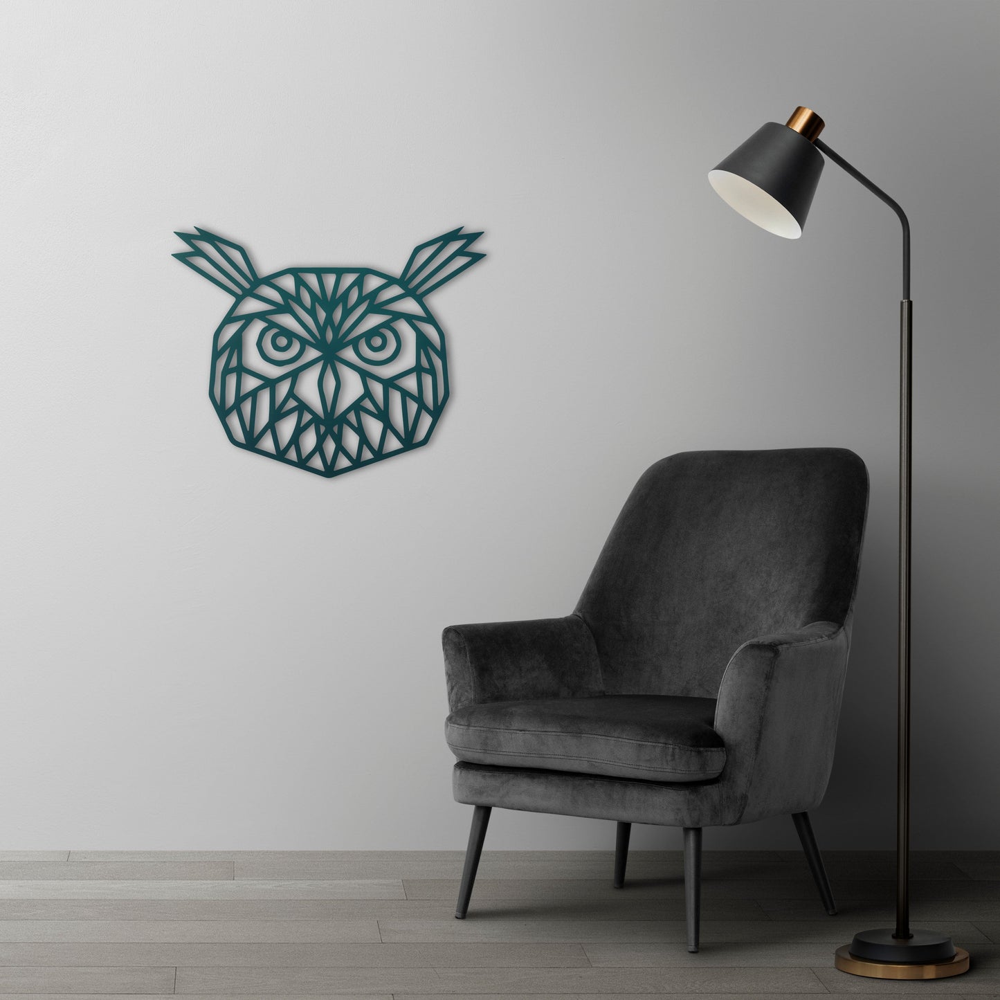 Gece Muhafızı Baykuş Metal Tablo